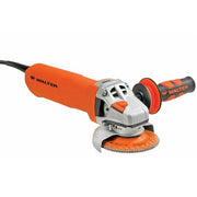 Walter 30A161 Mini 6161-K compact orange angle grinder with abrasive disc and side handle