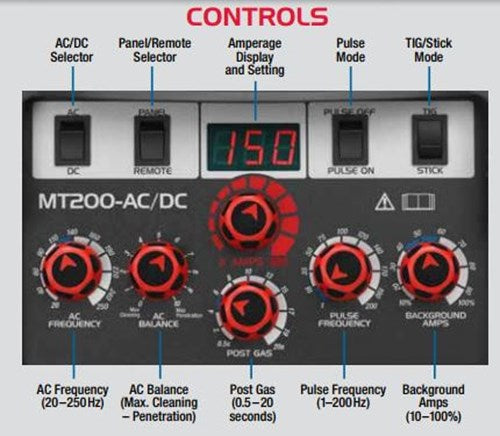 TIG Power Source 200 Amp AC/DC