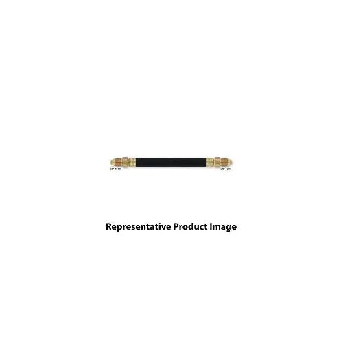 CK Worldwide A2PC16 black TIG power cable 12.5 ft with dual brass hex fittings at each end, straight cable