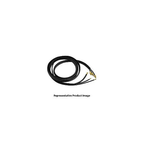 CK Worldwide 2310-1935 TIG power cable assembly 12.5 ft, flat multi-conductor black cable, brass fitting one end, coiled