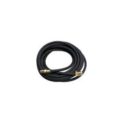 CK Worldwide 40V78R rubber TIG power cable extension 12.5 ft, black rubber coiled, angled brass fitting