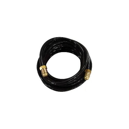CK Worldwide 40V78L7814 TIG power cable extension 25 ft, black jacket coiled, brass fittings at both ends