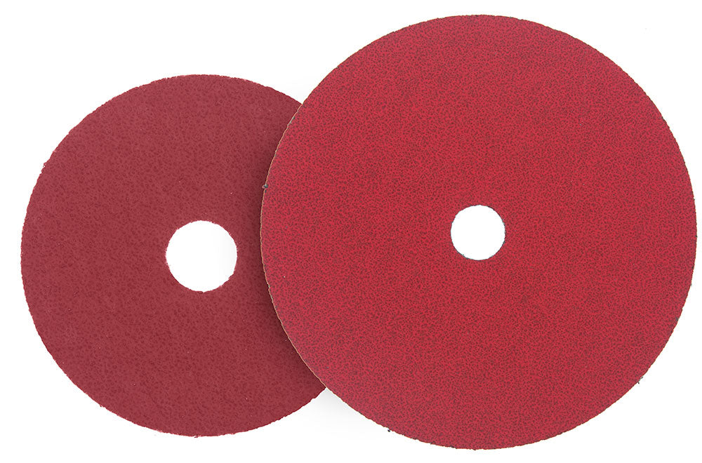 Weldcote C-Prime Plus 10814 fibre disc 4-1/2 in x 7/8 in 36 grit ceramic red two-disc set sanding disc