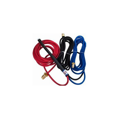 CK Torch Body Wtr 250A 180 degree flex torch kit with red, black and blue coiled hoses and brass fitting