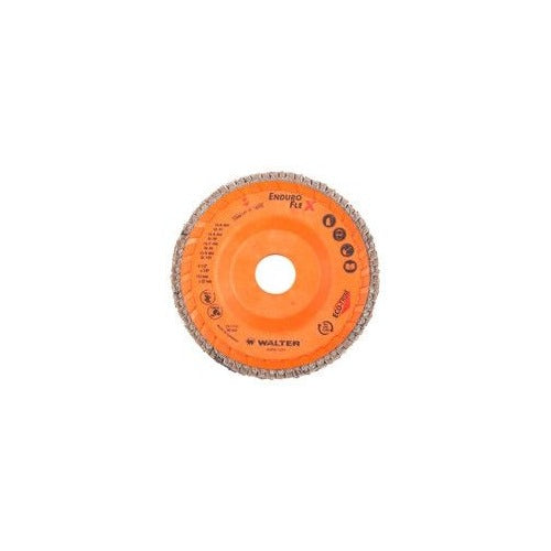 Walter 15-R-508 5" x 7/8" 80 Grit Enduro Flex Steel Flap Discs (10 Pack)