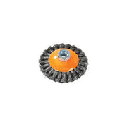 Walter 13H614 6" x .020" x 5/8"-11 stainless knot-twisted saucer cup brush