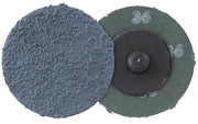 Walter 09D408 2-inch 80 grit SPINLOCK zirconia aluminia resin fiber flap disc, blue-grey abrasive, sanding disc