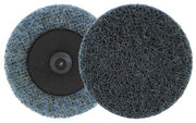 Walter 09G202 3-inch Coarse SPINLOCK surface conditioning disc, blue nonwoven fiber, snap-lock mandrel, conditioning disc
