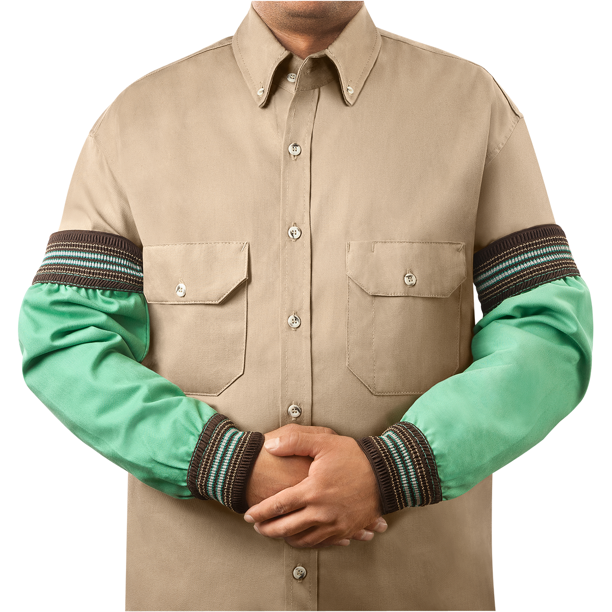 Steiner 9 oz FR Cotton Sleeves - Wide Cuff Elastic - 18" Green