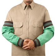 Steiner 9 oz FR Cotton Sleeves - Wide Cuff Elastic - 18" Green