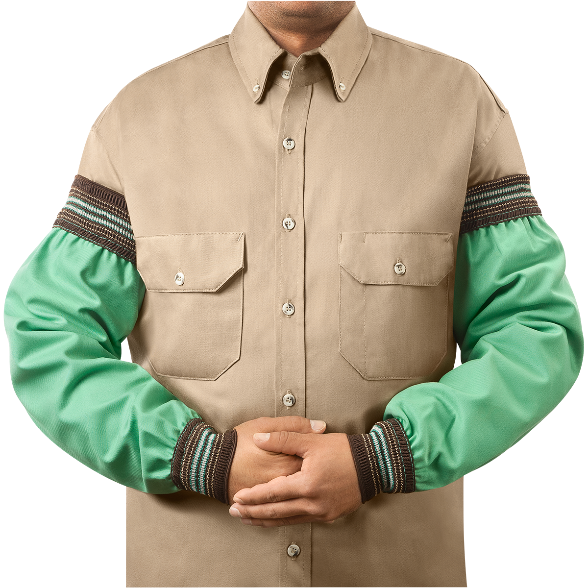 Steiner 9 oz FR Cotton Sleeves - Wide Cuff Elastic - 23" Green