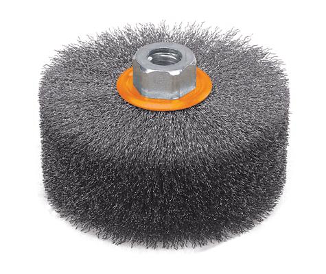 Walter 13M454 4.5" x 2" Linear Steel Wires Crimped Brush