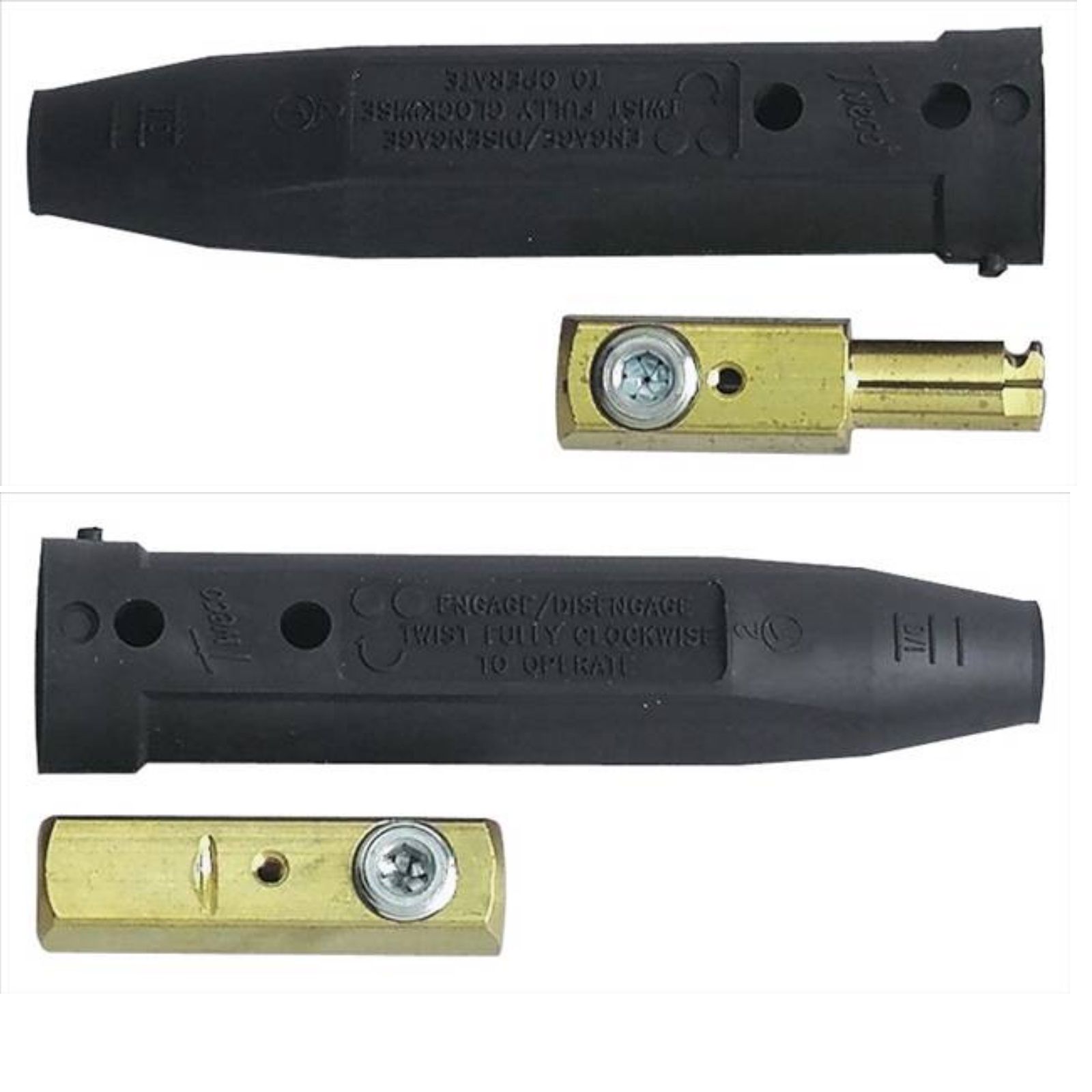 Tweco 2-MPC Cable Connection, Full Connect (1/0-2/0-3/0) Clamshell, Male/Female - 94251200