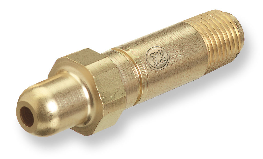 Regulator Inlet Nipples, Air, 1/4 in (NPT), 2 1/2", Brass, CGA-346