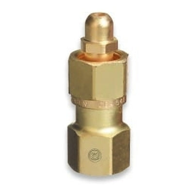Brass Cylinder Adaptors, From CGA-540 Oxygen To CGA-580 Nitrogen