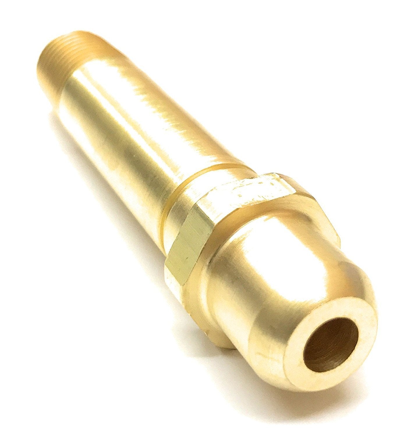 Regulator Inlet Nipple, Oxygen, 1/4 in (NPT), 3 in, Brass, CGA-540