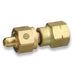 Brass Cylinder Adaptors, From CGA-350 Hydrogen To CGA-580 Nitrogen
