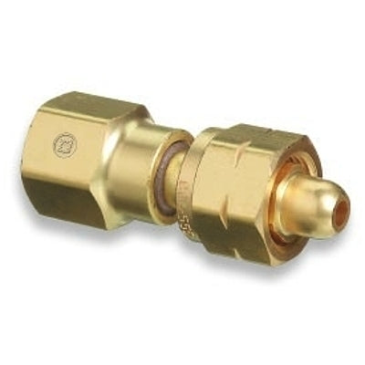 Brass Cylinder Adaptors, From CGA-555 Propane (LqW) To CGA-580 Nitrogen