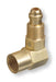 Inert Arc Hose & Torch Adaptor, Brass, Elbow - 90°, Male/Female, RH to RH