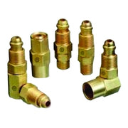 Inert Arc Hose & Torch Adaptor, Brass, Straight, Male/Female, RH to RH