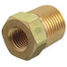 Pipe Thread Bushing, 3,000 psi, Brass, 1/4 in NPT Female, 1/2 in NPT Male, All Gas Types