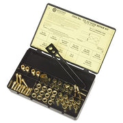 Hose Repair Kit, B-Size Fittings, 1/4 in Hose ID, Hammer-Strike 2-Hole Jaw Crimp Tool