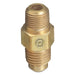 Brass SAE Flare Tubing Connection, Adaptor, 500 psig, CGA-165 to 1/4 in NPT Male