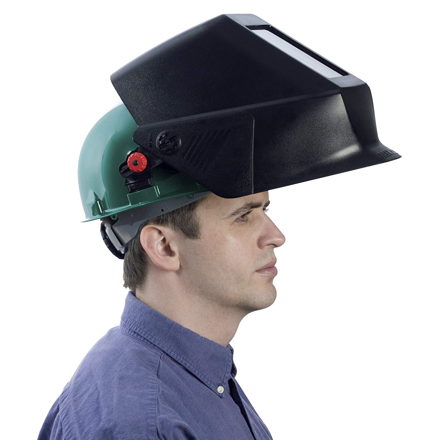 Welding Helmet Interchange System, Attachment Device, Used with