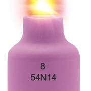 54N14 Alumina Medium Gas Cup 1/2" x 1-5/8  54N14, Ck Worldwide 3AG8