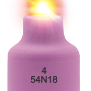 54N18 Alumina Medium Gas Cup 1/4" x 1-5/8  54N18, Ck Worldwide 3AG4
