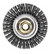 Stringer Bead Wheel Brushes, 7 in D x 3/6 in W, 0.02 in, Carbon Steel
