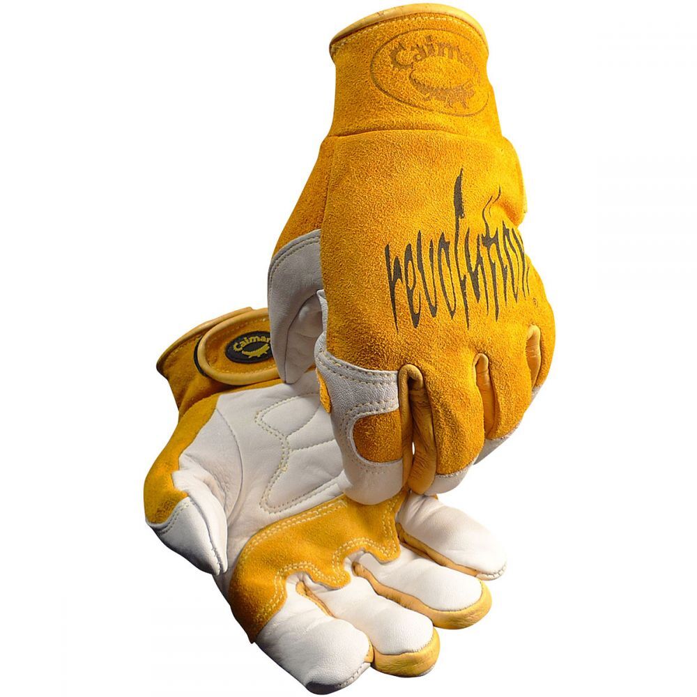 Caiman 1828 Large Cow Grain Unlined TIG/MIG Welding Gloves