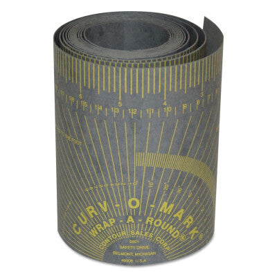 Wrap-A-Round Pipe Wrap Curv-O-Mark 6" to 16" Diameter Pipe Gray