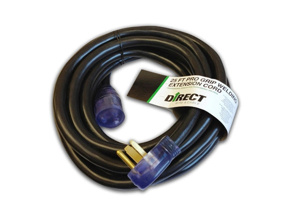 220 Volt Extension Cord 8/3 25 Foot Extension Cord Molded Connectors