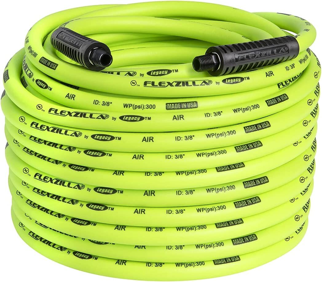 Flexzilla® Air Hose, 3/8" x 100', 1/4" MNPT Fittings