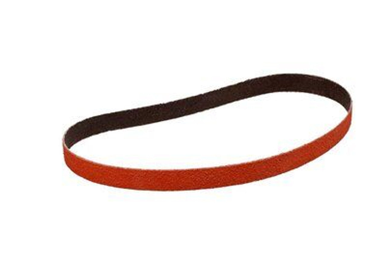 3M Cubitron II 947A coated abrasive belt 24x1/4 inch 60 grit orange ceramic narrow sanding belt