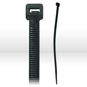 6-18-UV-100 Alliance Miniature Cable Tie,L 6",18 lbs,Black