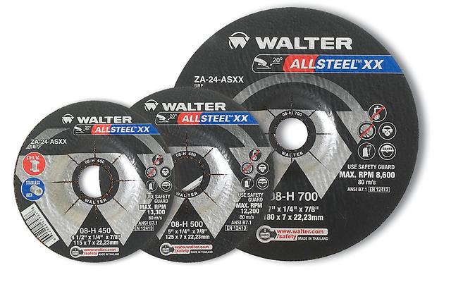Walter 08H907 9" x 1/8" Spin-On Allsteel XX Grinding Wheel