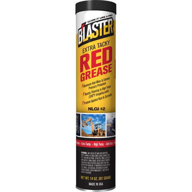 GR-14C-HTR B'laster Extra-Tacky Red Grease, 14 oz. Cartridge