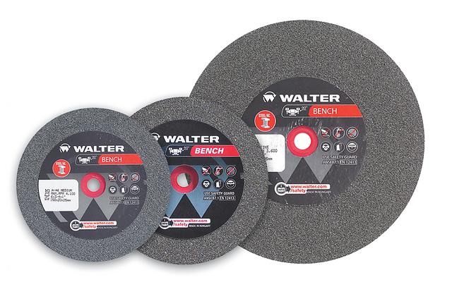 Walter 12E345 6" x 1" x 1" Medium 46 Grit Bench Grinding Wheel (1 Wheel)