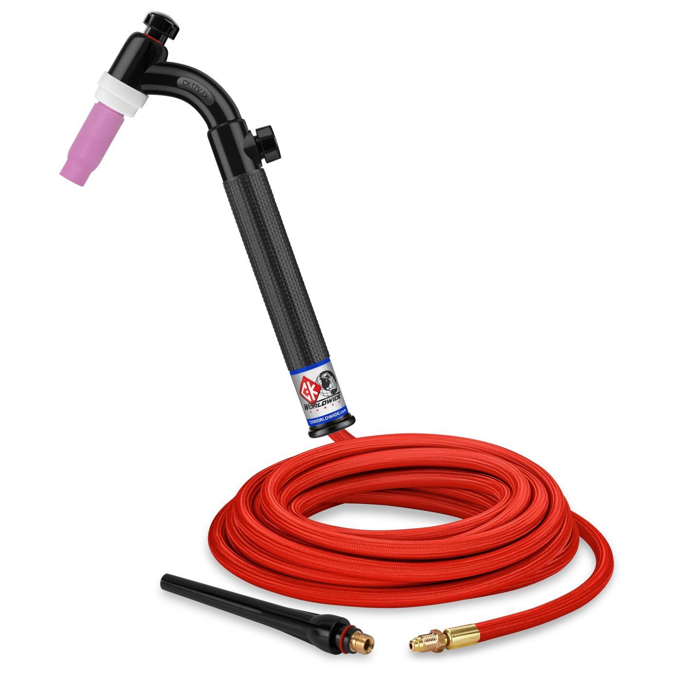 CK Worldwide | TIG Torch #17 - 3 Series Flex Head (Gas Cooled) (CK17V-25-RSF FX) W/ 25ft. Super Flex Cable