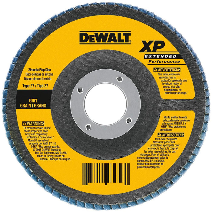 DW8312 DeWalt Flap Disc,4-1/2"x5/8"-11 60 GRT Zirconia T29 Flap Disc