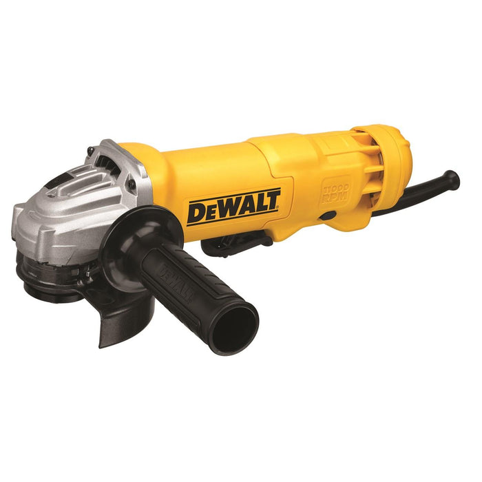 DWE402 DeWalt 4-1/2" Small Right Angle Grinder, Paddle with Lock-On Trigger,  MWO: 1,400, Amps: 11