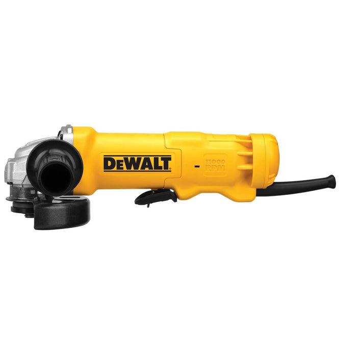 DWE402N DeWalt 4-1/2 Small Right Angle Grinder, Paddle with Non-Lock-On Trigger, MWO: 1,400, Amp: 11