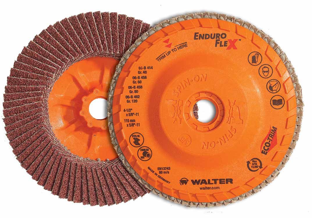 Walter 15R462 4.5" x 7/8" 120 Grit Enduro-Flex Flap Disc