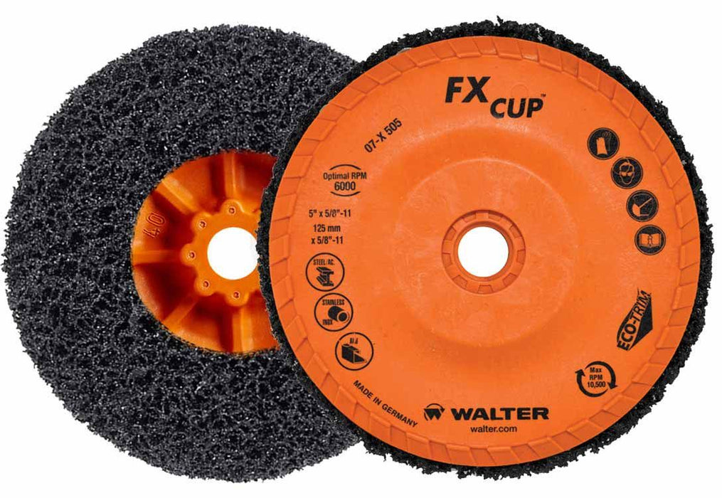 Walter 07X450 4.5" x 3/4" x 5/8-11" FX Cup Disc