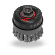 72052 Jaz USA Twist Knot Wire Cup Brush,2-3/4",.020",Steel