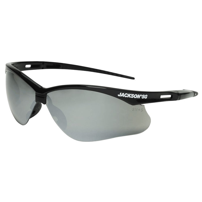 50006 Jackson Safety SG Safety Glasses, Customizable, Smoke Mirror, Anti-Scratch