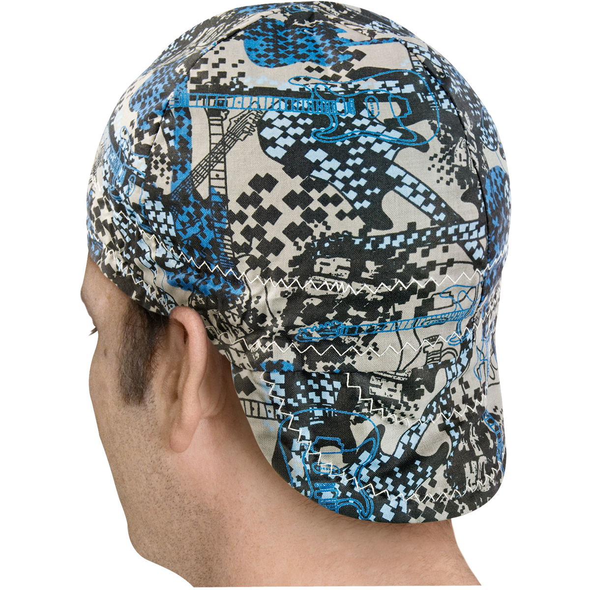 Welders Hat KRAZY KAP„, 100% Cotton, Reversible Pattern/Solid