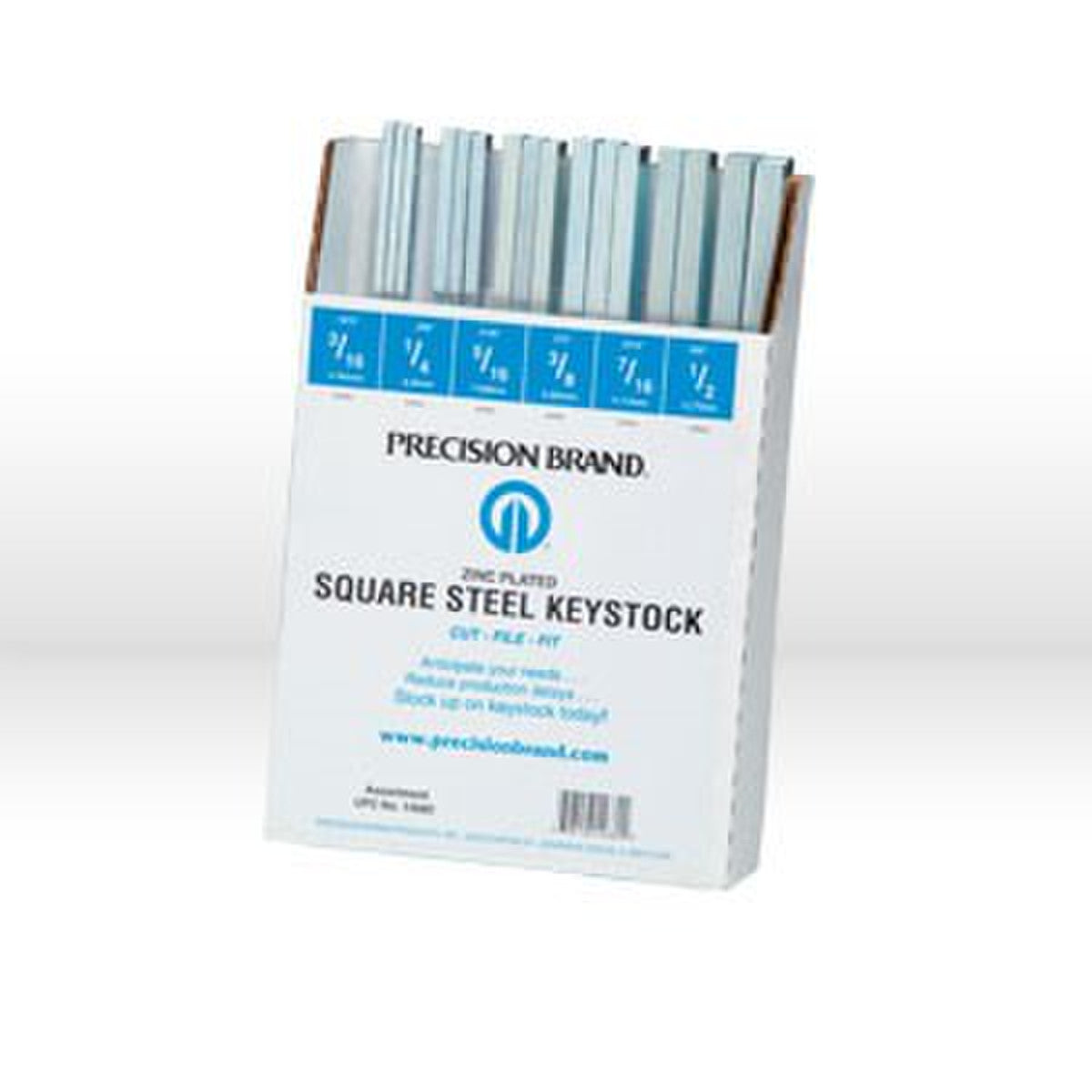 14680 Precision Square Keystock,32 Pc, Assortment Zinc Plated 12"